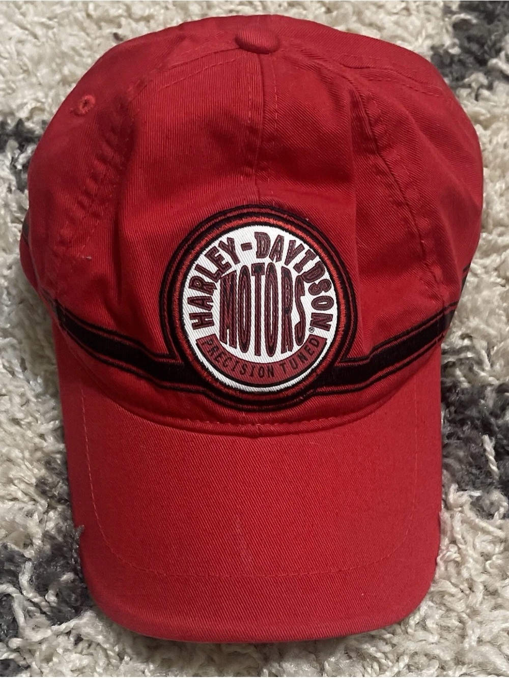 Harley-Davidson Red and Black Logo Trucker Hat